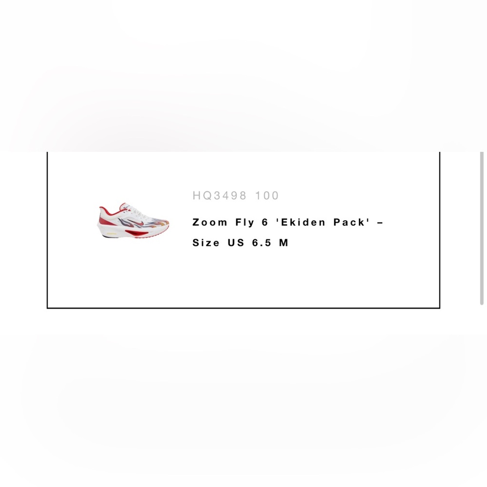 RARE!! 🔥Nike Zoom Fly ‘6 Ekiden Pack - Men 6.5/women 8 - Picture 2 of 9
